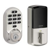 Weiser Halo Smart Lock with Digital Pad and SmartKey Technology - Satin Nickel