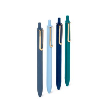 Poppin Retractable Gel Pens - 0.7mm - Assorted Colors - 4 Pack