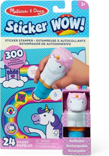 Melissa & Doug Sticker Wow! 24-Page Activity Pad and Sticker Stamper